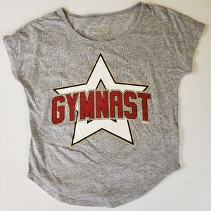Justice Girls t shirt Size 10 Gymnast NEW